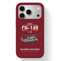 Thumbnail for Sikorsky CH-148 Cyclone design on dark red magsafe iphone case, for iPhone 17 Pro