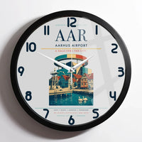 Thumbnail for Aarhus Airport AAR Wall-Clock Framed - Light Gray