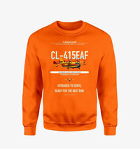 Thumbnail for Canadair CL-415EAF design on orange sweatshirt