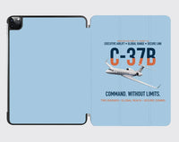 Thumbnail for C-37B Global Command Link design on light blue ipad tablet case
