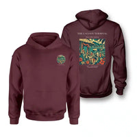 Thumbnail for VINTAGE G4057 - The Lagoon Terminal - Double-Side Hoodie design on darkred double side