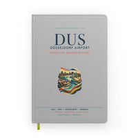 Thumbnail for Düsseldorf Airport (DUS) design on light gray notebook