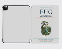 Thumbnail for Eugene Airport Mahlon Sweet Field (EUG) design on light gray ipad tablet case