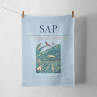 Thumbnail for Ramón Villeda Morales International Airport (SAP) design on light blue towel