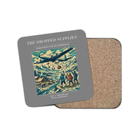 Thumbnail for The Dropped Supplies - Designed Coasters design on gray 1-piece