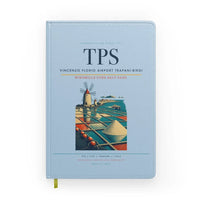 Thumbnail for Vincenzo Florio Airport Trapani-Birgi (TPS) design on light blue notebook