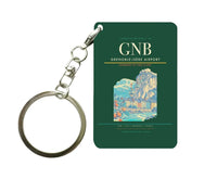 Thumbnail for Grenoble-Isère Airport (GNB) design on dark green key chain