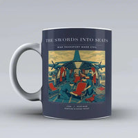 Thumbnail for VINTAGE G4538 - The Swords Into Seats - Ceramic Mug design on darkblue