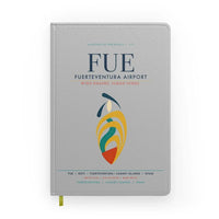 Thumbnail for Fuerteventura Airport (FUE) design on light gray notebook