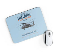 Thumbnail for Sikorsky HH-60G Pave Hawk design on light blue rectangle mouse pad