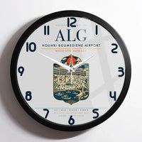 Thumbnail for Houari Boumediene Airport ALG Wall-Clock Framed - Light Gray