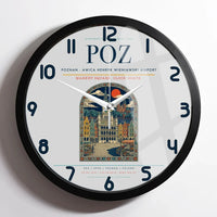 Thumbnail for Poznan - awica Henryk Wieniawski Airport POZ Wall-Clock Framed - Light Gray