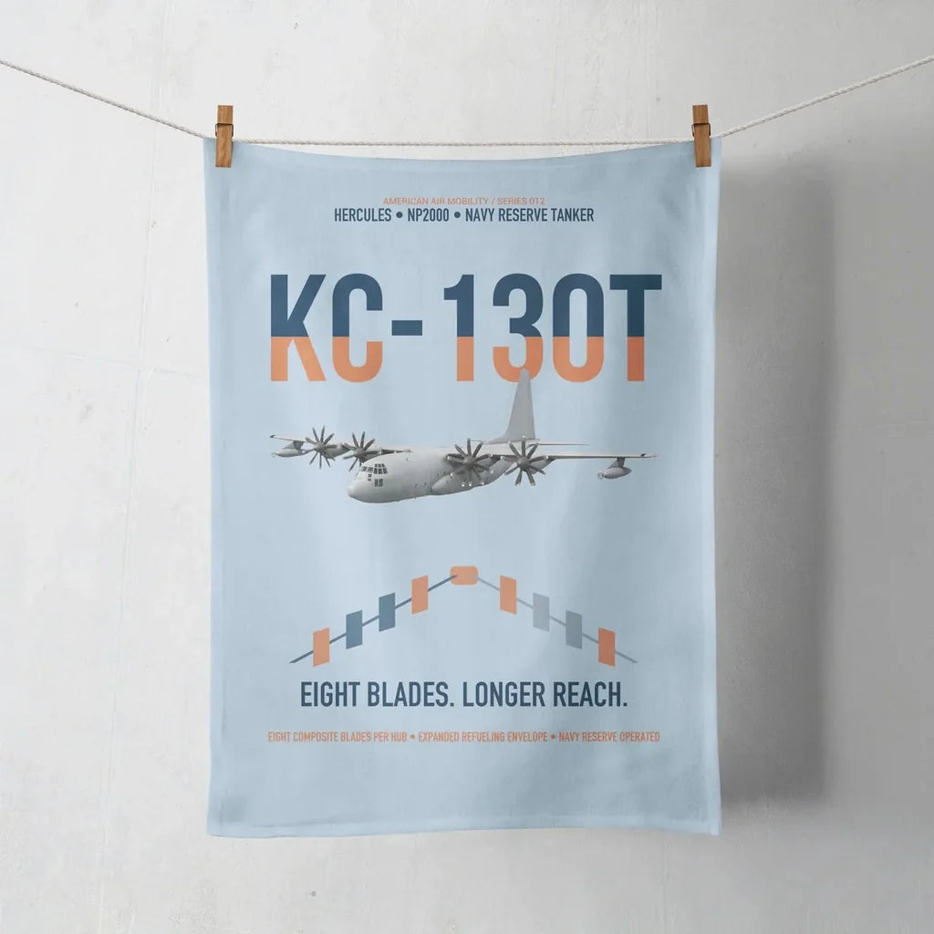 KC-130T NP2000 design on light blue towel