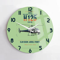 Thumbnail for Airbus H125 design on light green no frame wall clock