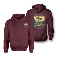 Thumbnail for VINTAGE G4498 - The Spice Market Circle - Double-Side Hoodie design on darkred double side