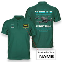 Thumbnail for Skydio X10 design on green polo with custom name badge