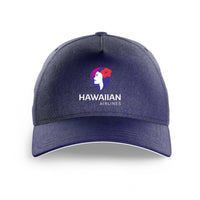 Thumbnail for Hawaiian Airlines logo printed on dark blue cap