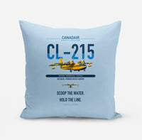 Thumbnail for Canadair CL-215 design on light blue pillow