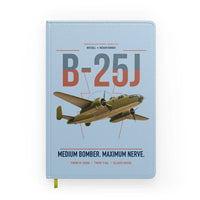 Thumbnail for B-25J Mitchell design on light blue notebook