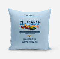 Thumbnail for Canadair CL-415EAF design on light blue pillow