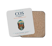 Thumbnail for Colorado Springs Airport (COS) design on light gray 1 piece coaster