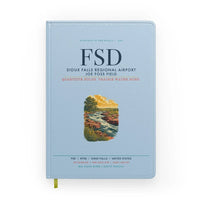 Thumbnail for Sioux Falls Regional Airport Joe Foss Field (FSD) design on light blue notebook