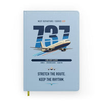 Thumbnail for Boeing 737-400 Classic design on light blue notebook