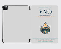 Thumbnail for Vilnius Airport (VNO) design on light gray ipad tablet case