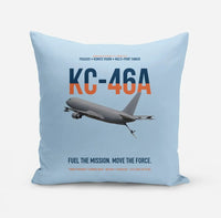 Thumbnail for KC-46A PEGASUS design on light blue pillow