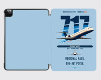 Thumbnail for Boeing 717-200 design on light blue ipad tablet case