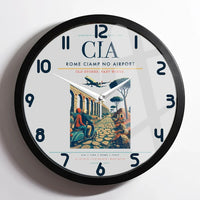Thumbnail for Rome Ciampino Airport CIA Wall-Clock Framed - Light Gray