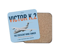 Thumbnail for Handley Page Victor K.2 design on light blue 1 piece coaster