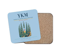 Thumbnail for Yakima Air Terminal (McAllister Field) (YKM) design on light blue 1 piece coaster