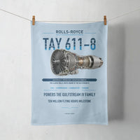 Thumbnail for TAY 611-8 design on light blue towel