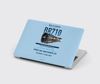 Thumbnail for BR710 design on light blue MacBook case