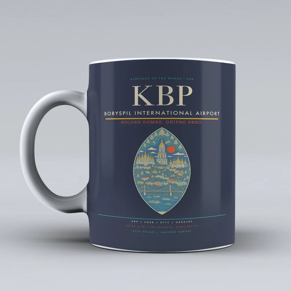 Boryspil International Airport KBP Mug - Dark Blue