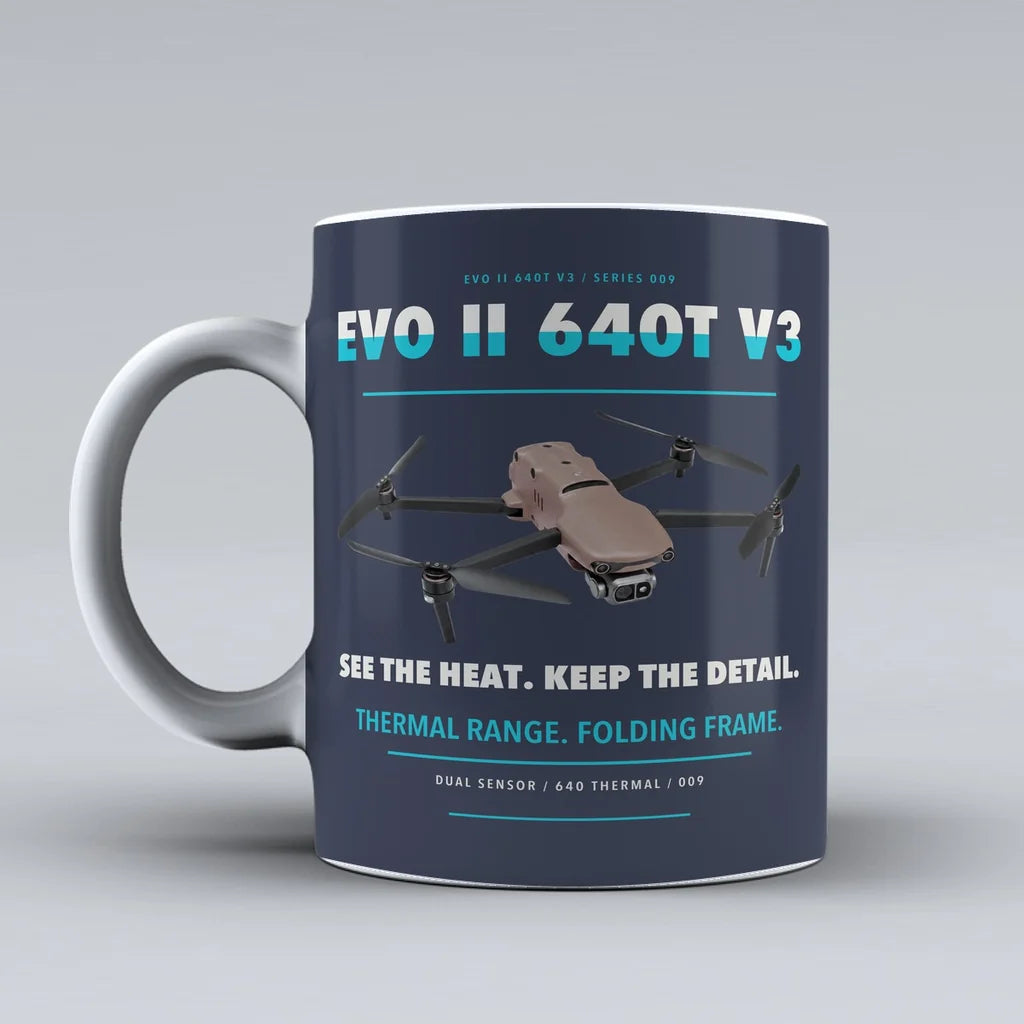 EVO II Dual 640T V3 Mug design on dark blue autel