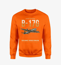 Thumbnail for B-17G Flying Fortress design on orange sweatshirt