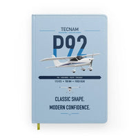 Thumbnail for Tecnam P92 Echo MkII design on light blue notebook