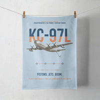 Thumbnail for KC-97L STRATOFREIGHTER design on light blue towel