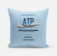 Thumbnail for British Aerospace ATP design on light blue pillow