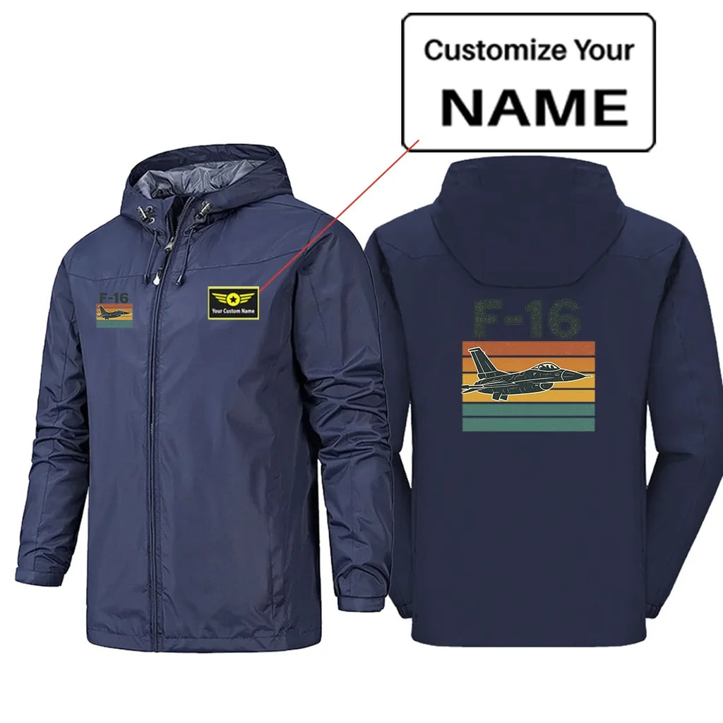F-16 Fighting Falcon Rain Jacket - view 5
