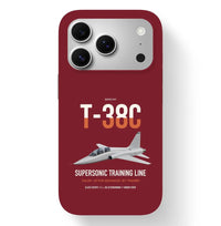 Thumbnail for T-38C Talon design on dark red magsafe iphone case, for iPhone 17 Pro
