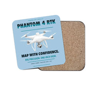 Thumbnail for DJI Phantom 4 RTK design on light blue 1 piece coaster