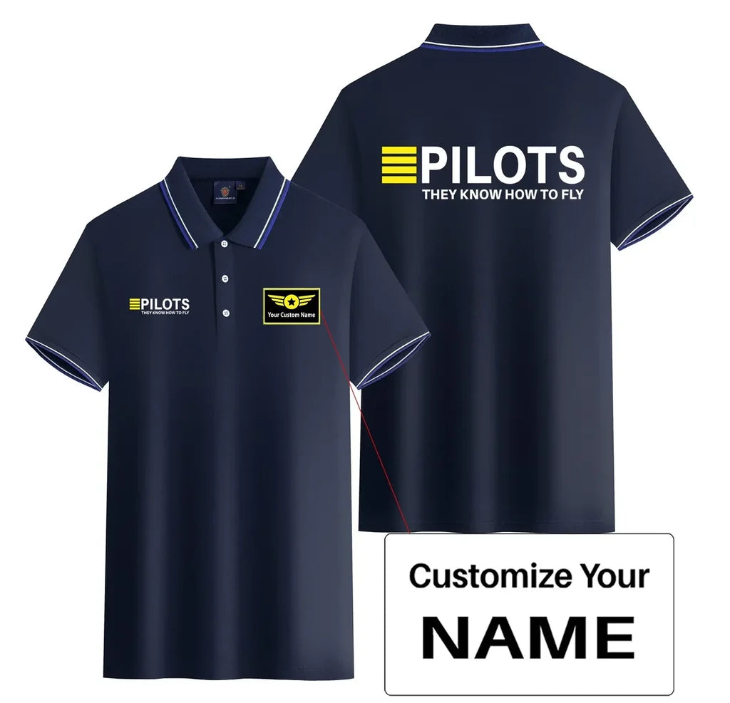 Customisable Pilots They Know How To Polo Shirt - view 5