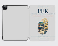 Thumbnail for Beijing Capital International Airport (PEK) design on light gray ipad tablet case
