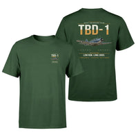 Thumbnail for TBD-1 Devastator design on dark green double-side t-shirt, double-side print