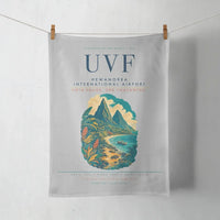 Thumbnail for Hewanorra International Airport (UVF) design on light gray towel