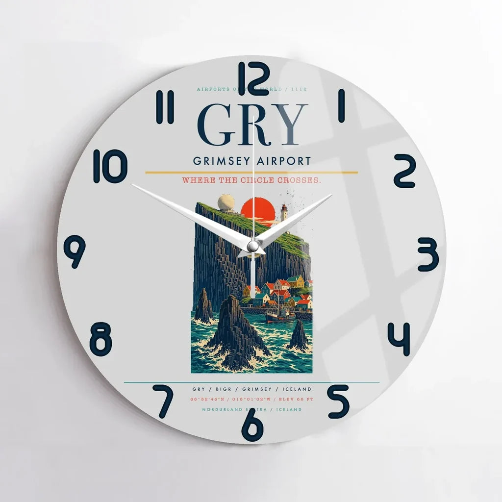 Grimsey Airport GRY - Light Gray