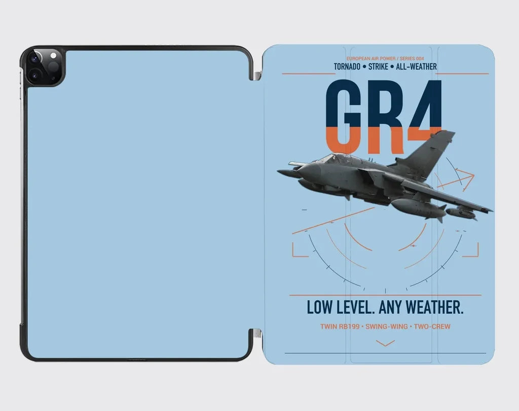 Panavia Tornado GR4 design on light blue ipad tablet case